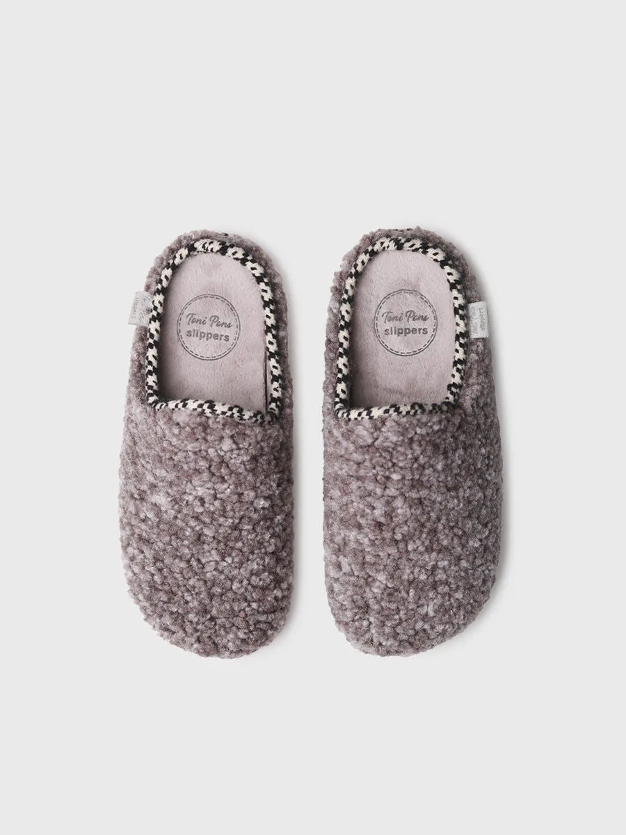 Toni Pons Darla-SB Taupe Womens Sheepskin Clog Style Slippers